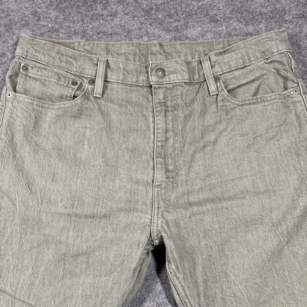 Levi's 512 Slim‎ Taper Jeans Mens 38x30 Green Sage Denim Pants 28833-0614